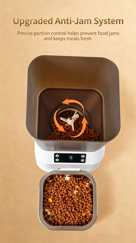Automatic Button‑Controlled Pet Feeder
