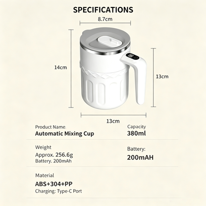 Rechargeable Automatic Self-Stirring Mug