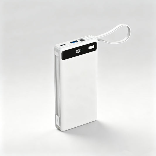 Ultra Slim Fast Charging Power Bank, High Capacity Portable External Battery.