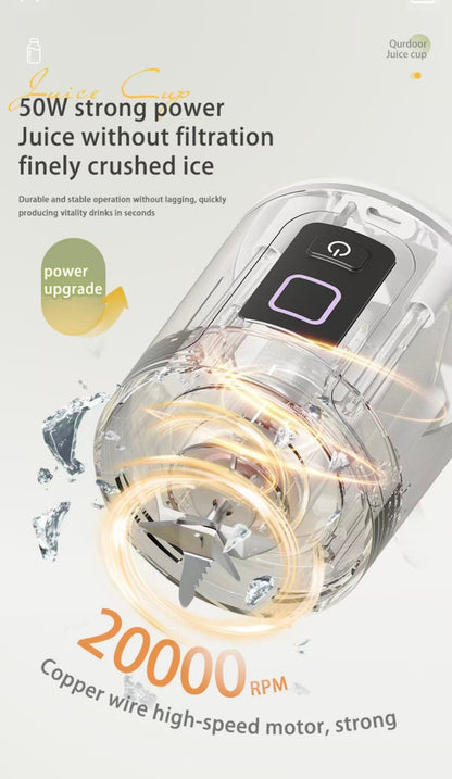 Portable USB‑Rechargeable Juicer Blender Cup