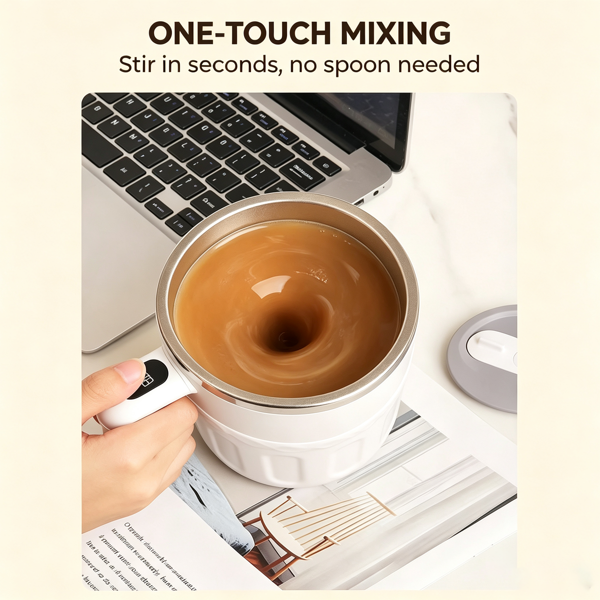 Rechargeable Automatic Self-Stirring Mug