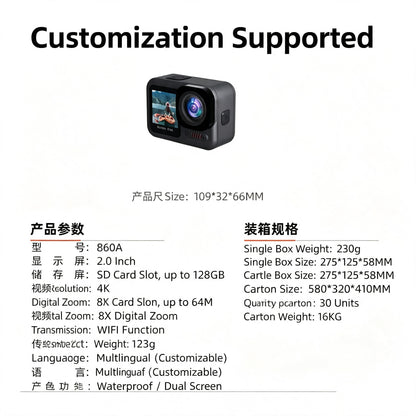 4K‑HD Action Camera