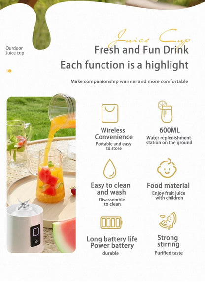 Portable USB‑Rechargeable Juicer Blender Cup