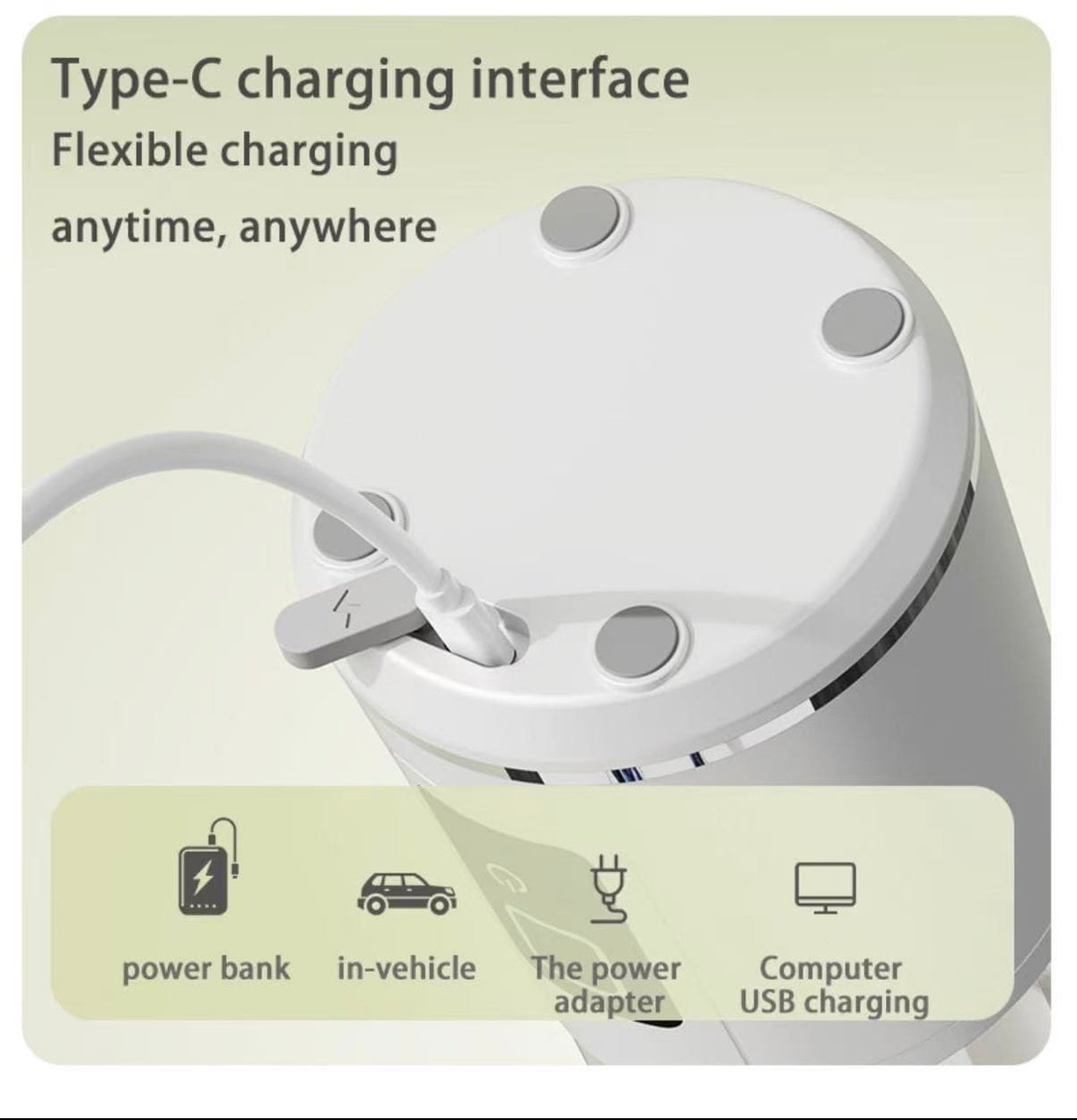 Portable USB‑Rechargeable Juicer Blender Cup