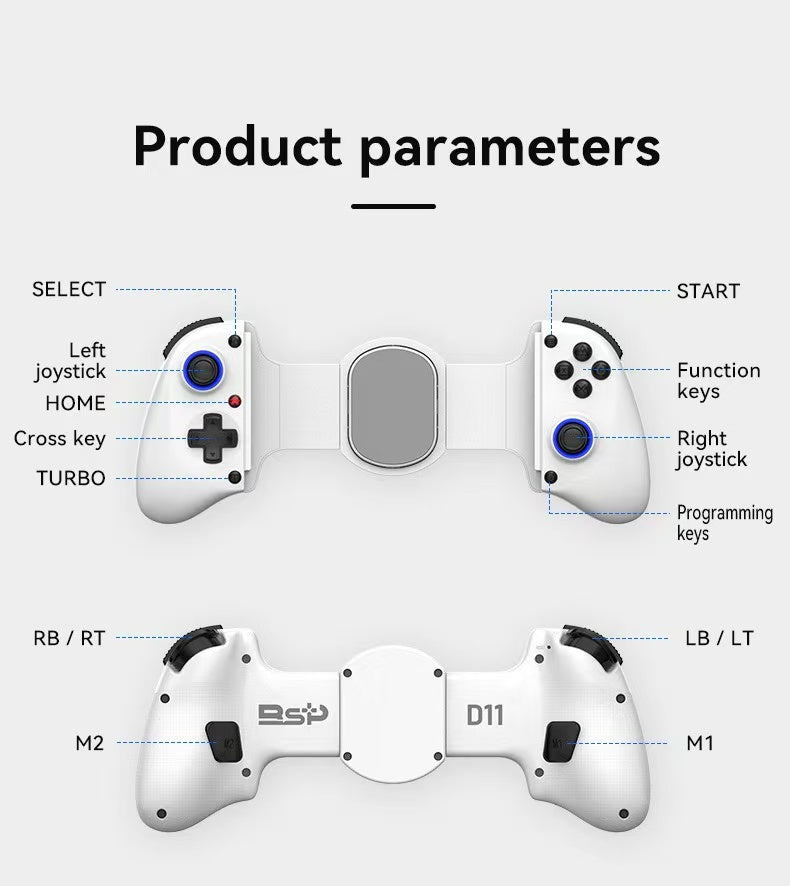 D11 Multi‑Platform Bluetooth Game Controller | Switch, PC, Android, iOS